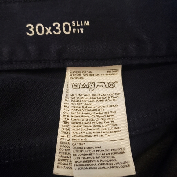 Banana Republic Traveler Slim Fit Chino Pants Men’s 32x26 Navy Blue Stretch - Picture 13 of 13